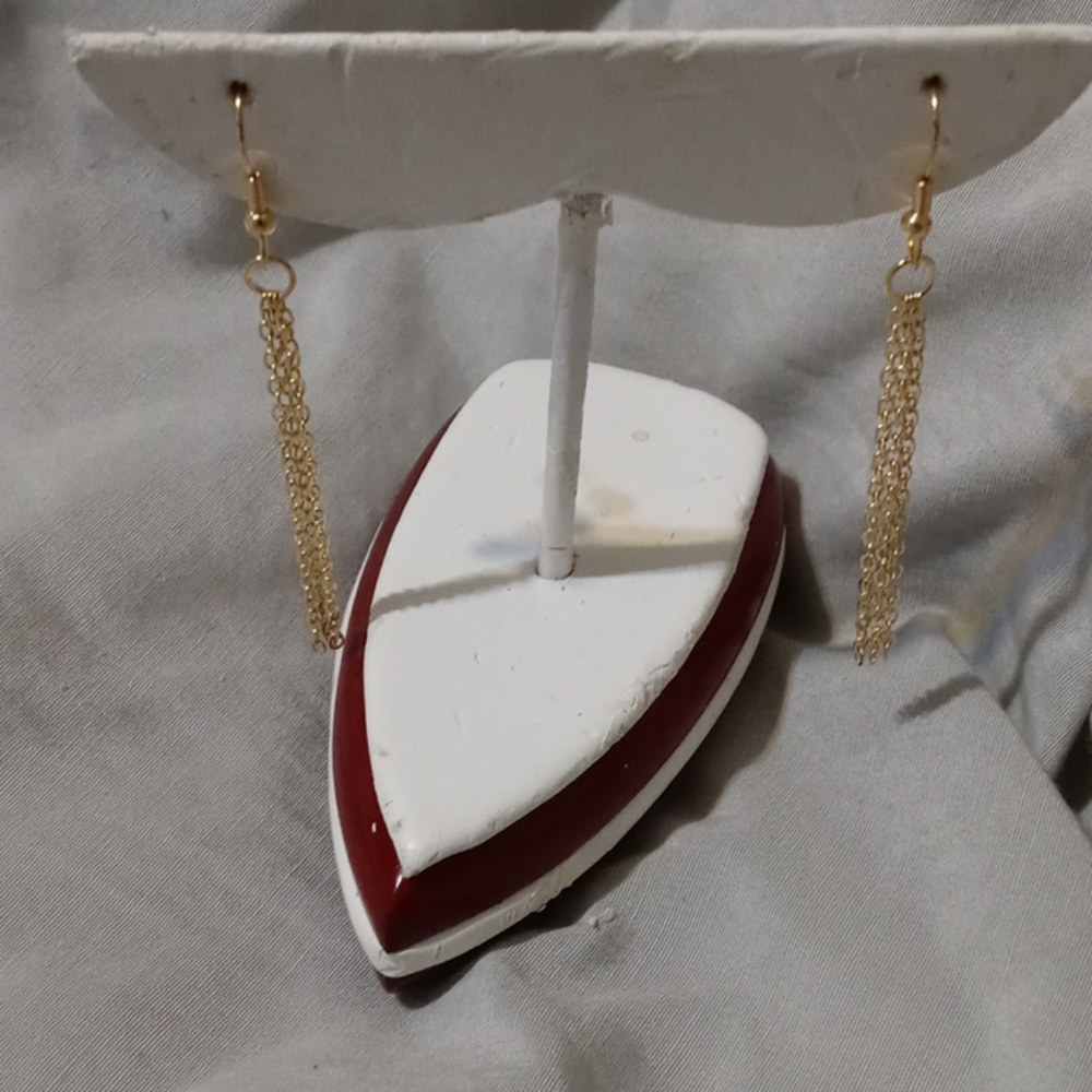 Goldtone Chain Earrings